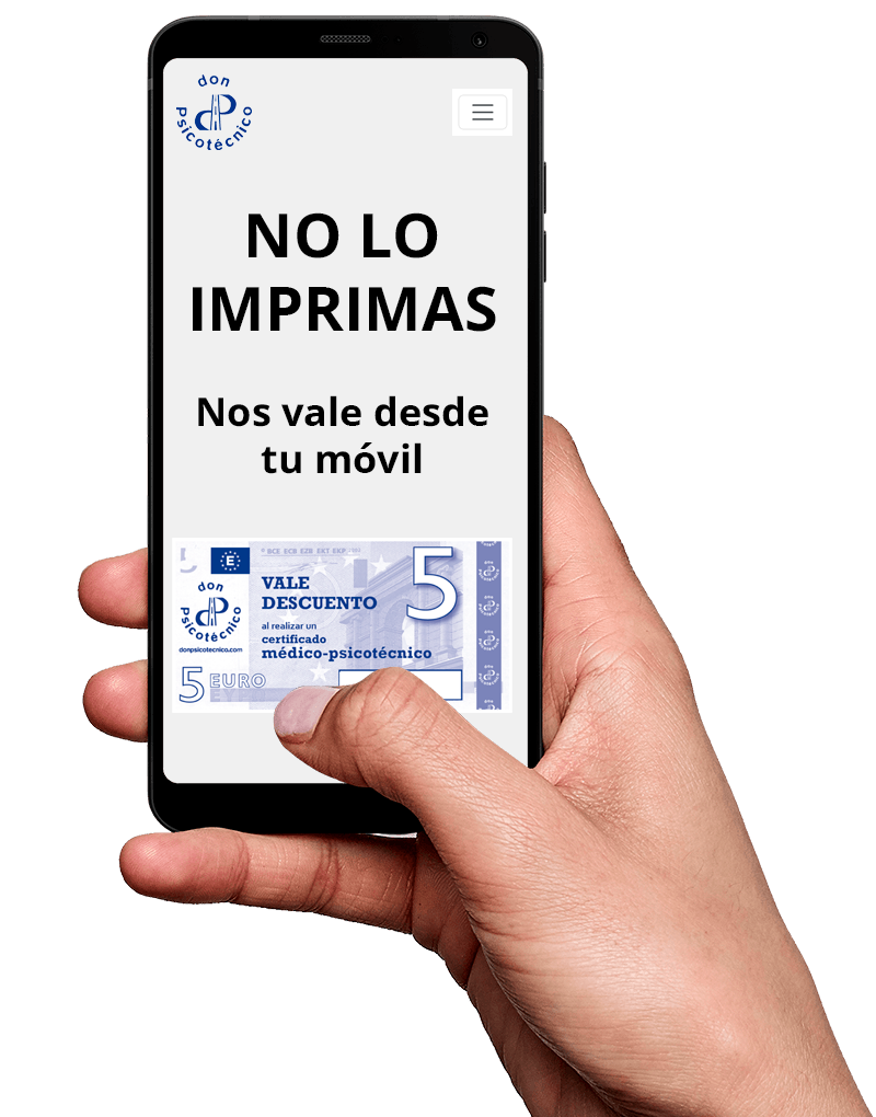 Imagen descriptiva de que no hace falta imprimir el vale, mejor enseñarlo con el móvil